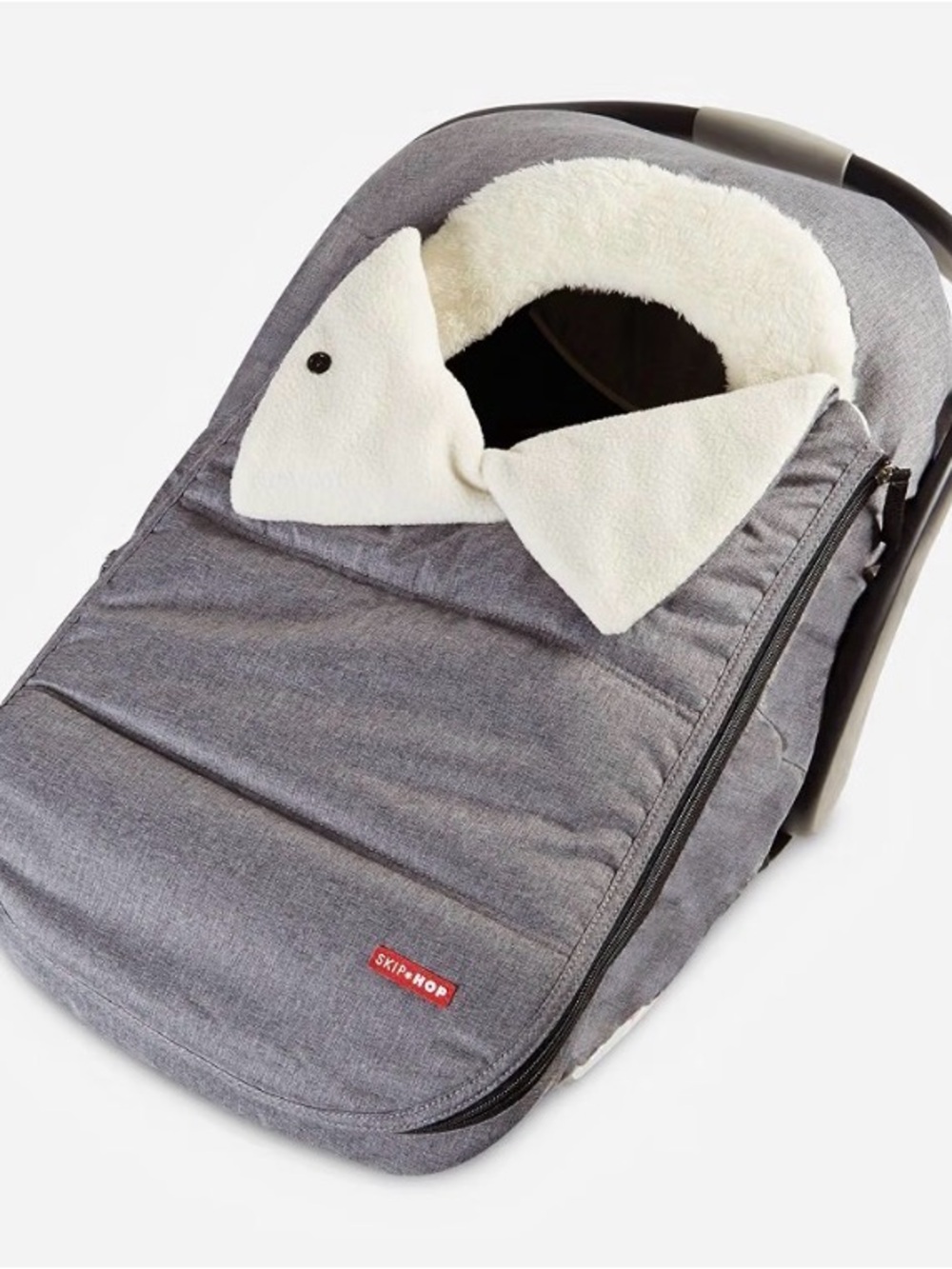 Skip Hop Gray & Cream Cozy Carrier Cover